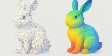点群の法線をPCAで求めたら37%が裏返っていた。スタンフォードバニーでMST伝播による向き揃えを試す