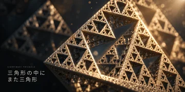 シェルピンスキーの三角形は何次元か。「1.58次元」を自分のコードで実測する