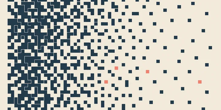 ライフゲームの初期密度を6倍変えても、行き着く密度は同じだった。違うのは「落ち着くまでの時間」だけ